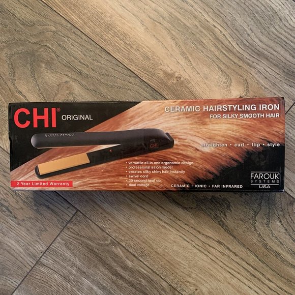 NWT CHI ORIGINAL CERAMIC HAIRSTYLING STRAIGHTENER IRON 1" - Picture 2 of 5